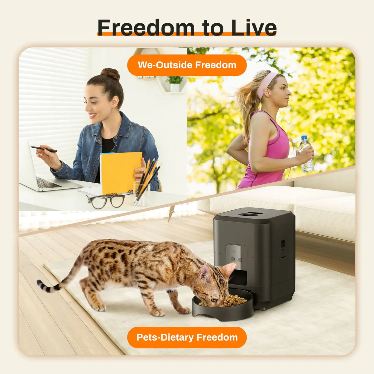 ZenPaw™ SmartServe Automatic Pet Feeder