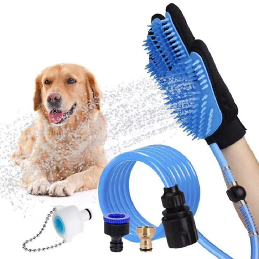 ZenPaw™ CleanPaws Bathing Gloves & Shower Sprayer